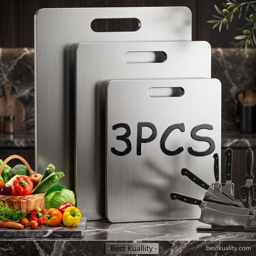 3PCS Stainless Steel Cutting Board