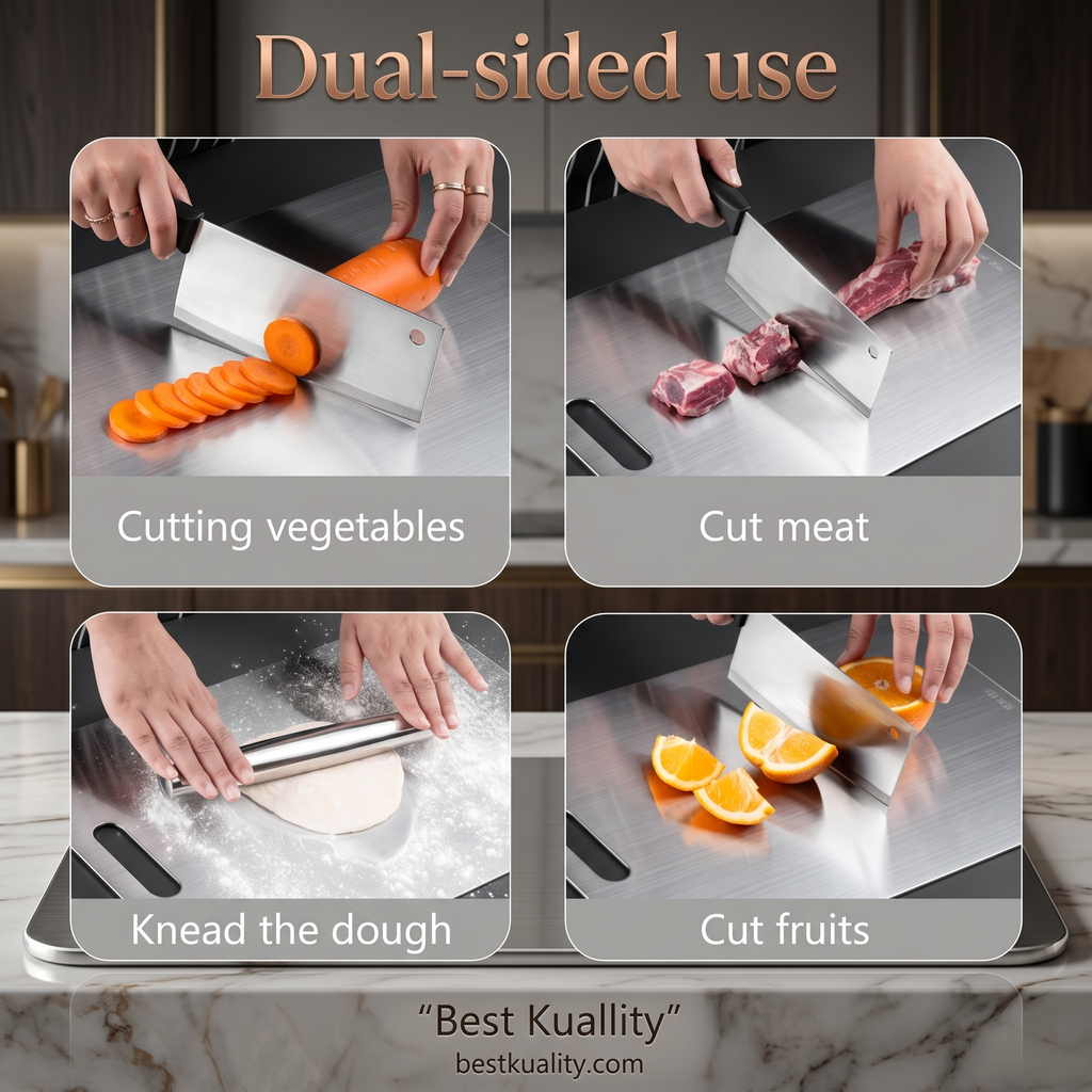 3PCS Stainless Steel Cutting Board
