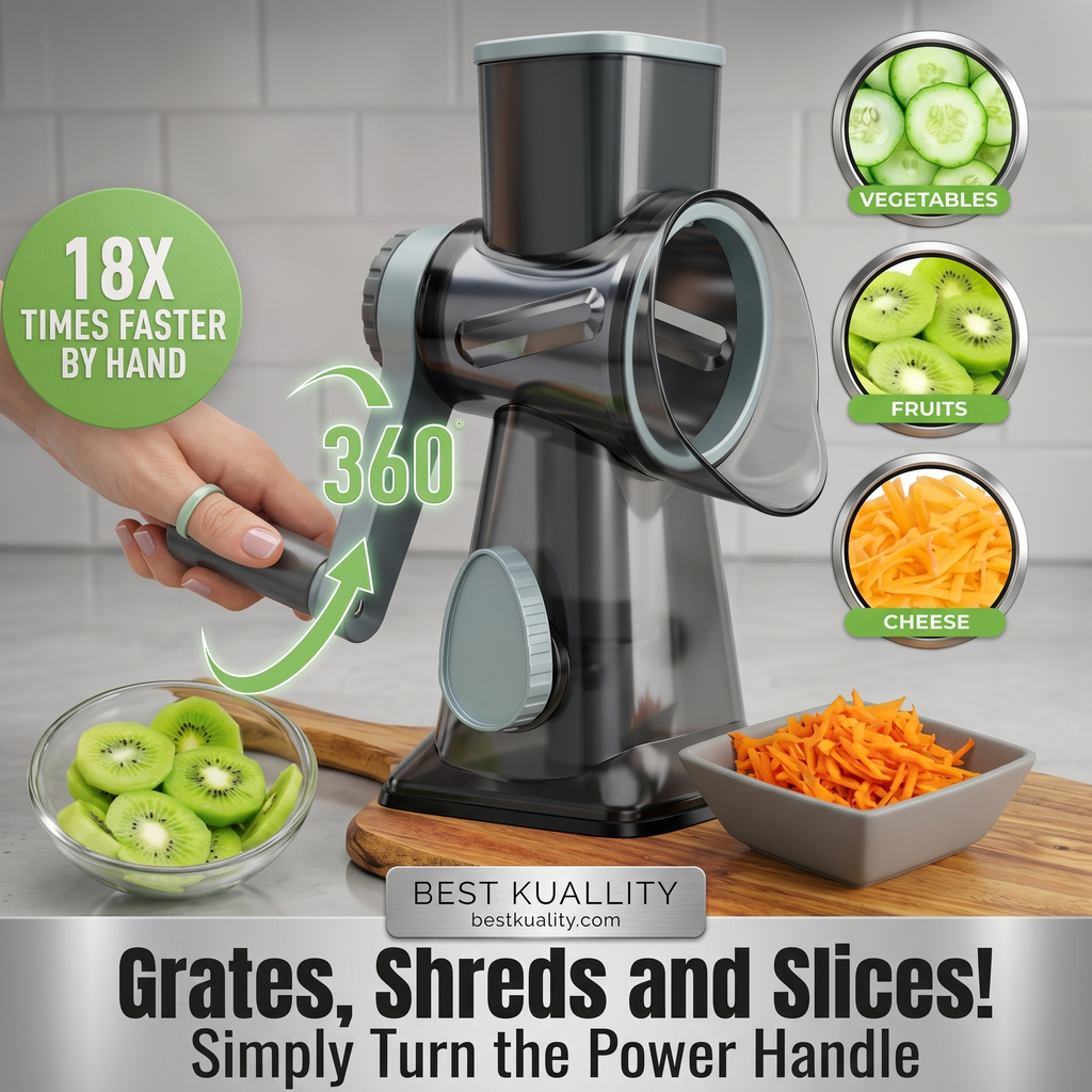 Multifunction Kitchen Rotary Grater