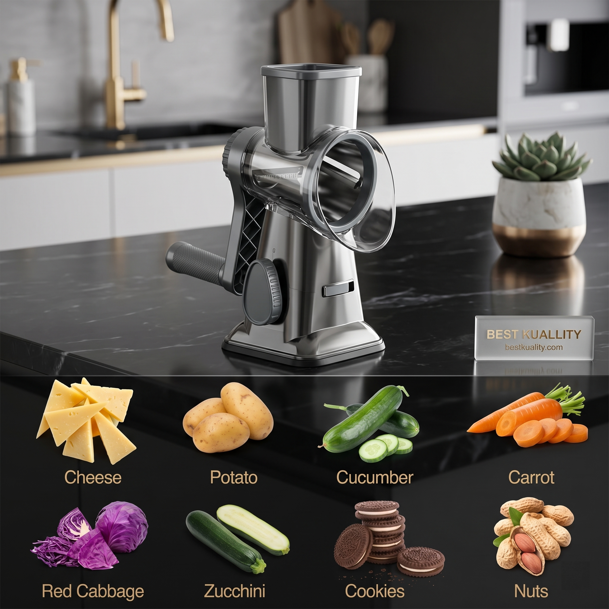 Multifunction Kitchen Rotary Grater