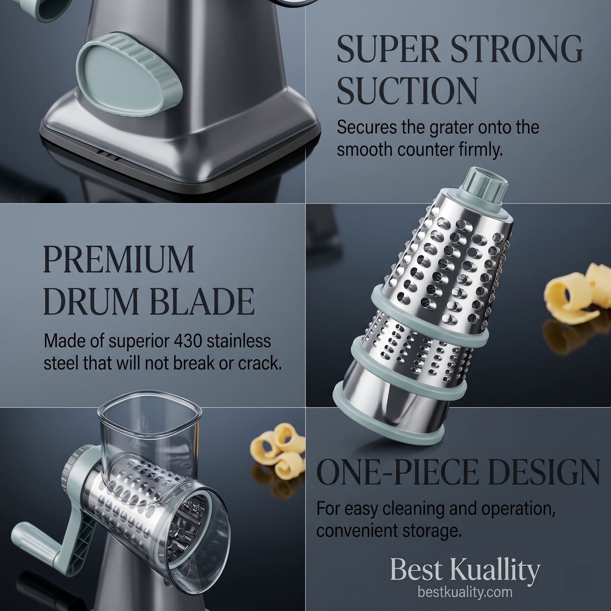 Multifunction Kitchen Rotary Grater