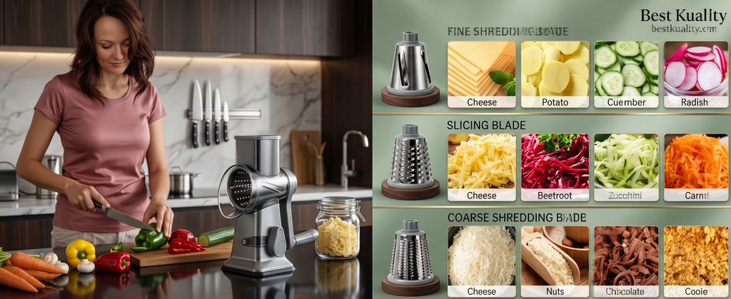 Multifunction Kitchen Rotary Grater